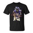 thumbnail image 1 of Retro Justin Jefferson 90s Graphic T-Shirt – Vintage Style Football Tee, Cool Sports Icon Shirt, Nostalgic 90s Inspired Apparel, Perfect Gift for Justin Jefferson Fans and Football Lovers, 1 of 3