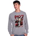 thumbnail image 1 of Retro Kanji Street Fighter Ryu Men's Long Sleeve Tee T Shirt Brisco Brands M, 1 of 6