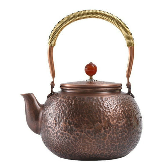 Retro Kettle, Copper Teapot, Handmade Copper Handmade Hammered Stovetop Teapot, For Home Kitchen Hotel