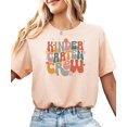 thumbnail image 1 of Retro Kindergarten Shirt for Toddlers, Youth and Women Cute Flower Trendy School Tee for Adults and Kids Peach Shirt Adult 2XL, 1 of 4