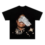 Retro King Of Pop Micha.el Trendy Shirt Jackson Graphic Tee Print Custom Unisex T-Shirt