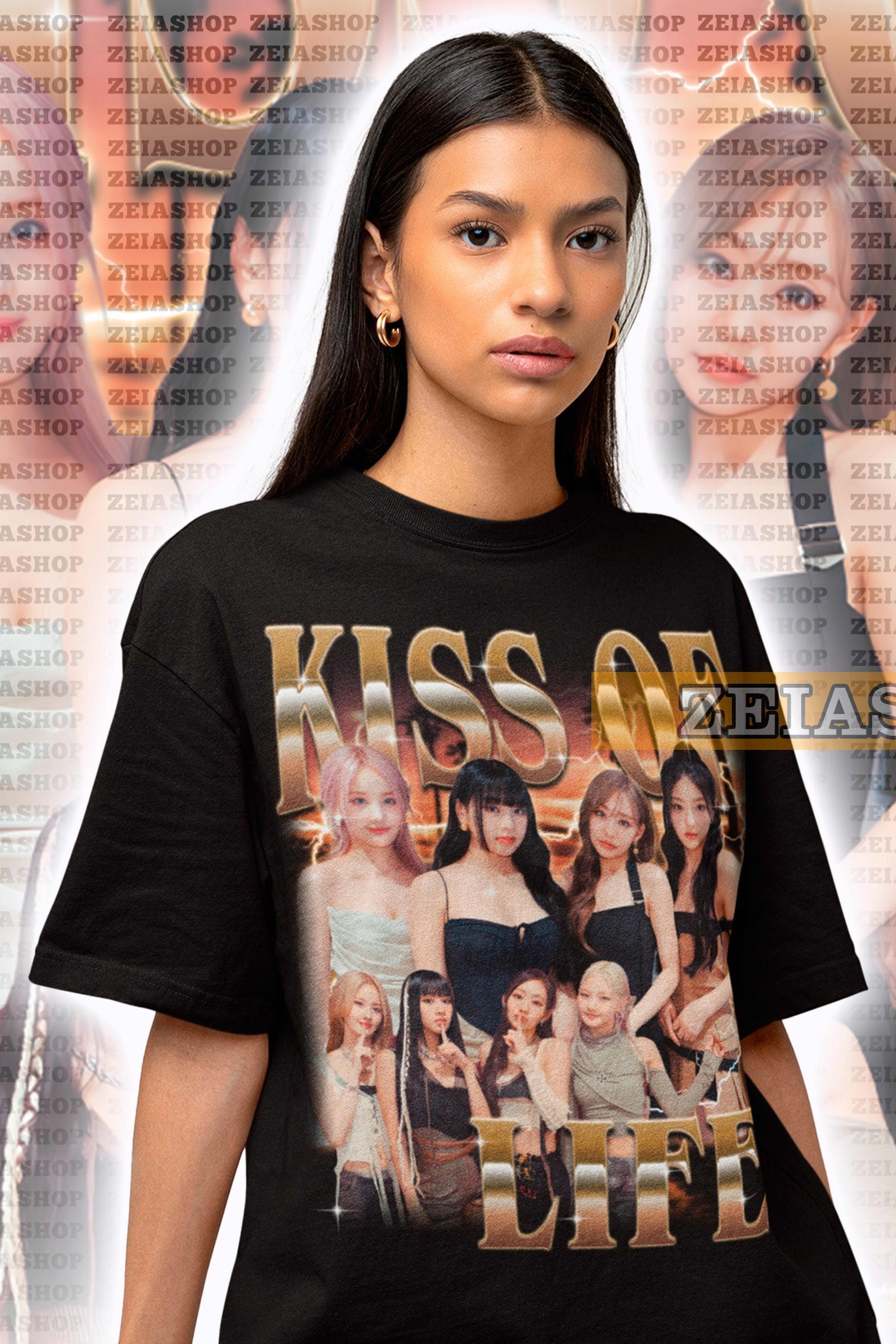 Retro Kiss of Life Shirt, KIOF Fan Shirt, Kiss of Life Sweater, Kiss of