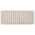 thumbnail image 1 of Retro Kitchen Mat, Hexagonal Shaped Cut Lines Attached with Vertical Squares Delicate Modern Pattern, Plush Decorative Kitchen Mat with Non Slip Backing, 47" X 19", Multicolor, by Ambesonne, 1 of 1