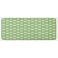 thumbnail image 1 of Retro Kitchen Mat, Spring Meadow Wildflower on Green Background Field Yard Bedding Plants, Plush Decorative Kitchen Mat with Non Slip Backing, 47" X 19", Pale Green Cream Yellow, by Ambesonne, 1 of 1