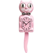 Kit Cat Klock Classic Pink Limited Edition Wall Clock, Iconic Retro Vintage Cat Clock with Moving Eyes, Wagging Tail & Rolling Eyes
