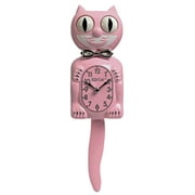 Kit Cat Klock Classic Pink Limited Edition Wall Clock, Iconic Retro Vintage Cat Clock with Moving Eyes, Wagging Tail & Rolling Eyes