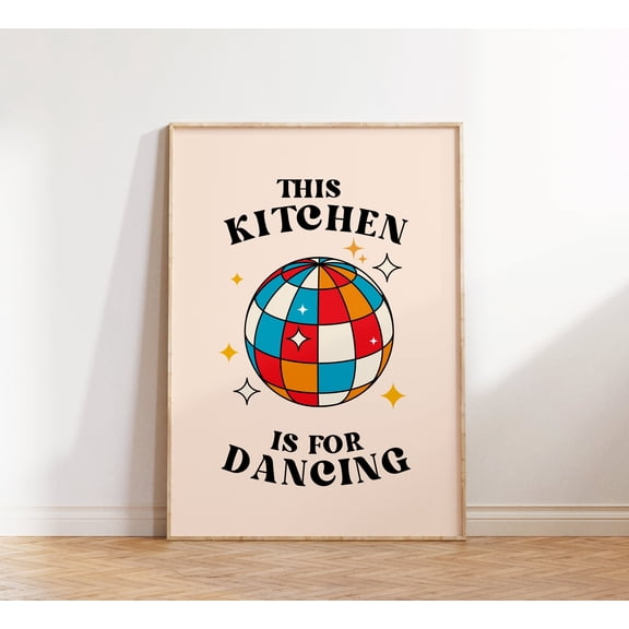 Retro Kitchen Wall Print Retro Wall Artprint Kitchen Poster Retro Wall Decor Kitchen Wall Artkitchen Decor , Poster Print Only