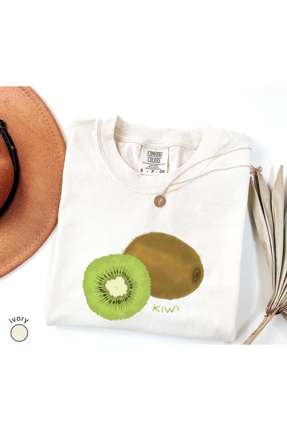 Retro Kiwi Fruit Lover Graphic T-Shirt All Size S-3XL