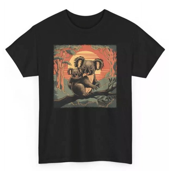 Retro Koala Funny T-Shirt - Wildlife Animals Lovers Men Women Tee Unisex S-5XL Hot Trending Shirt, Vintage Birthday Gift