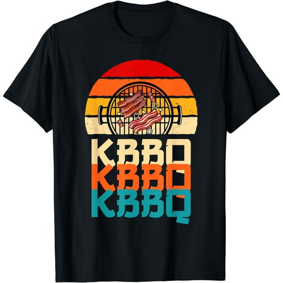 Retro Korean BBQ Design Galbi And Banchan KBBQ T-Shirt