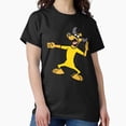 thumbnail image 1 of Retro Kung Fu Dog Parody with Game of Destiny Style Graphic Unisex T-Shirt, up to size 5XL, 1 of 2