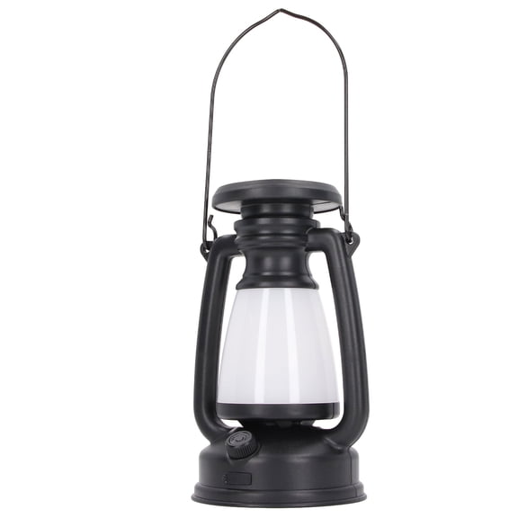 Retro LED Camping Lantern Stepless Dimmable Portable Hanging Tent Light Waterproof Decorative Lantern for Outdoor Hiking Backpacking Yard Large 8.7x5.1 Inches
