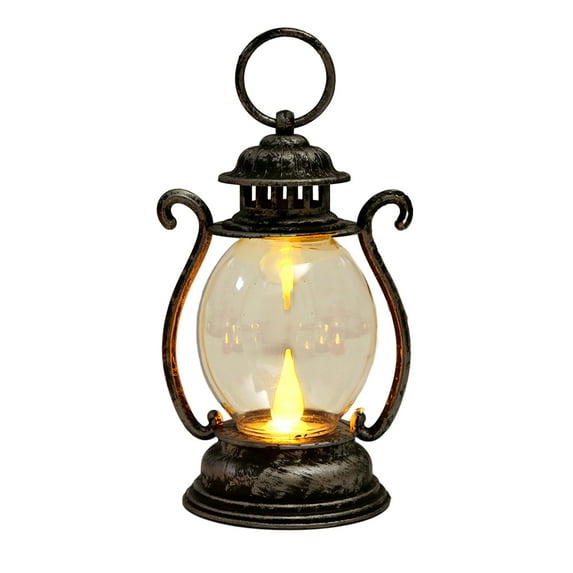 Retro LED Electronic Candle Lamp - Long-Lasting Safe Eco-Friendly Decorative Gift Lantern with Easy Battery Replacement