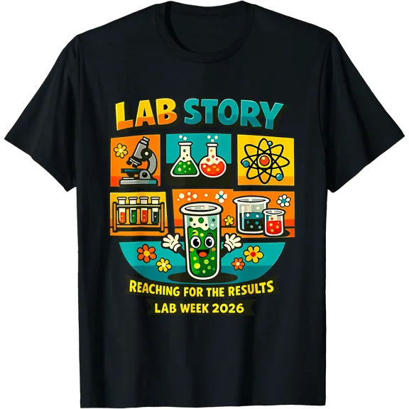 Retro Lab Story Reaching for The Results Lab Week 2026 Tech T-Shirt, Unisex T-Shirt