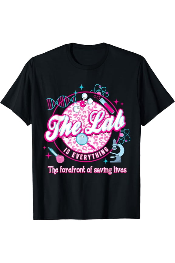 Retro Lab Week 2024 Medical Lab Tech Lab Science Team T-Shirt Vintage Tee -Birthday Gifts