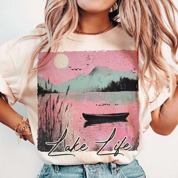 Retro Lake Day Shirt, Summer Vibes Tee, Summer Beach Shirt, Salty Summer Shirt, Retro Lake Bum Shirt, Summer Vacation Shirt