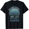 thumbnail image 1 of Retro Lake Life Apparel Lake Lover Weekend Forecast Drinking T-Shirt, 1 of 3