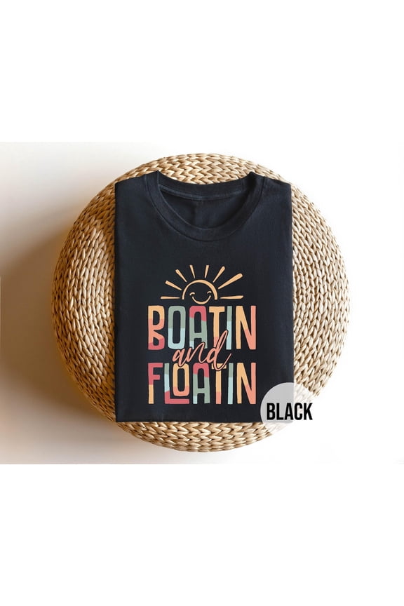 Retro Lake Life Shirt, Boatin’ and Floatin’ Graphic Tee, Summer Lake Day T-Shirt, Vacation Boating Top, Lake Lover Tee All Size S-5Xl