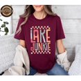thumbnail image 1 of Retro Lake Life Shirt, Lake Junkie Shirt, Adventure Shirt For Women, Hello Summer, Nature Lover Gift, Girls Weekend Shirt, Gift For Her, 1 of 2