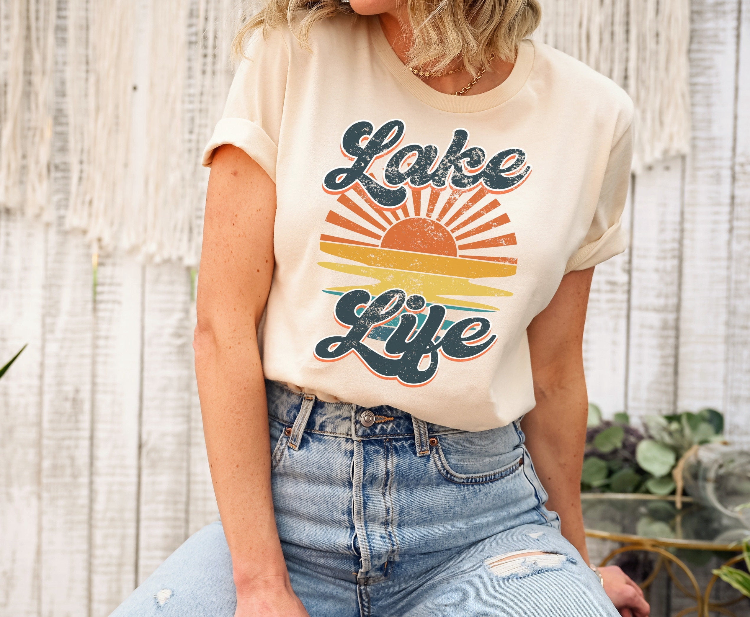 Retro Lake Life T-Shirt: Family Vacation Tee, Vintage Birthday