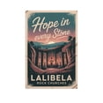 thumbnail image 1 of Retro Lalibela Rock Churches Poster Motivational Inspirational Vintage Travel Wall Art for Living Room Study Office Canvas Poster, 1 of 8