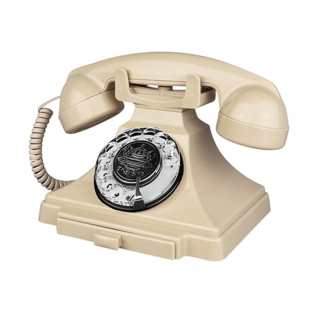 Retro Landline Telephone, Corded Antique Phone Vintage, 1930s Rotary Dial Home Decor Phone, Old Fashion Decorative House Phones for Seniors, Working Basic Rotary Phones for Home/Office/Hotel/School