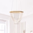 thumbnail image 1 of Retro Lassel-like LED Chandelier, Modern Novel Dimmable LED Pendant Light for Living Room Dining Room Kitchen Hallway, 1 of 7
