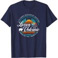 thumbnail image 1 of Retro Lassen Volcanic National Park Vintage Hiking Camping Unisex T-Shirt for Men Women Kids Toddler,Navy Color,Size XL, 1 of 5