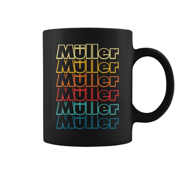 Retro Last Name Coffee Mugs