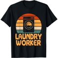 thumbnail image 1 of Retro Laundry Worker Outfit Washing Machine T-Shirt, 1 of 3