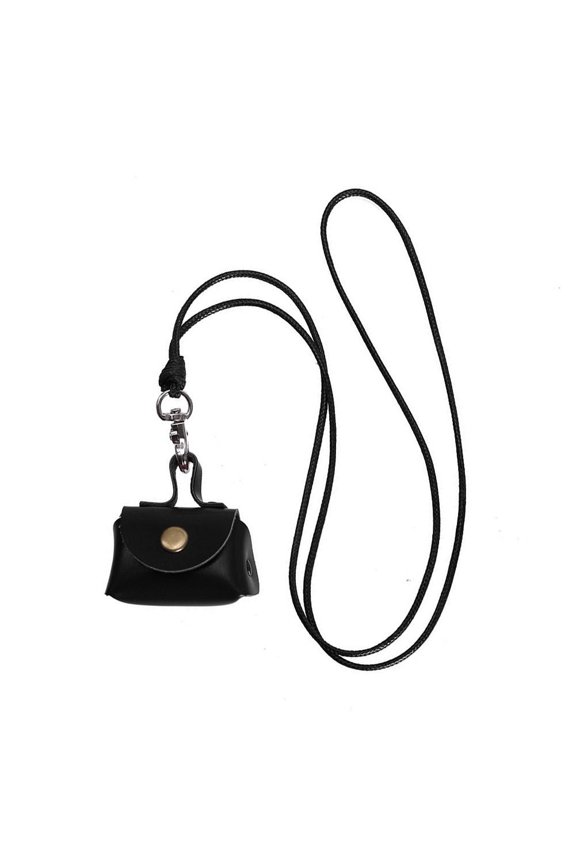 Retro Leather Change Bag Necklace - Vintage Design, Multi-functional Stylish Jewelry for Women