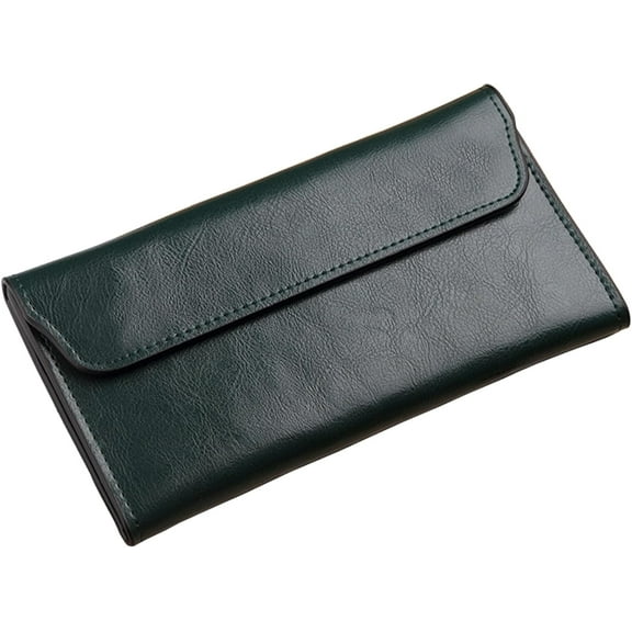 Retro Leather Envelope Women's Phone Card Holder Wallet, Thin Large Capacity Multifunctiona Leather Wallet, Clutch Wallet for Mother's Day Thanksgiving Fashion Gift