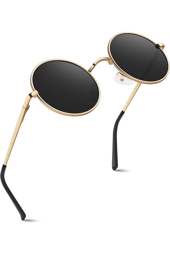 Retro Lennon Round Polarized Sunglasses Men Women UV400 Protection MEZ1