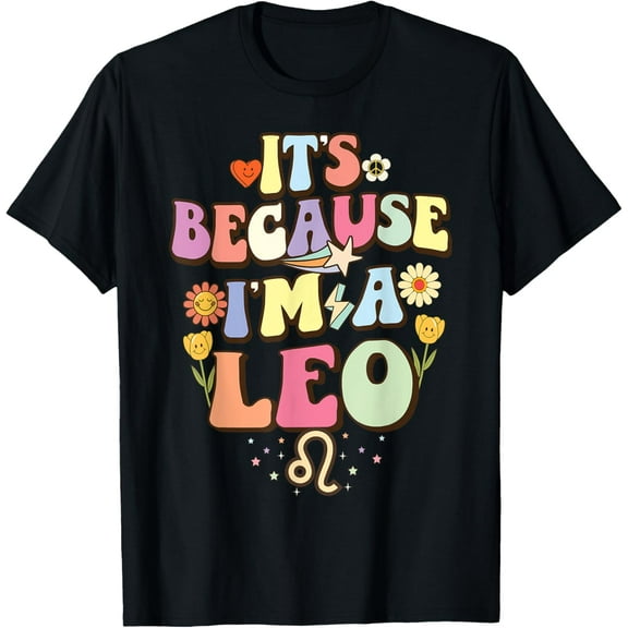 Retro Leo Zodiac Sign astrology July August Birthday Leo T-Shirt