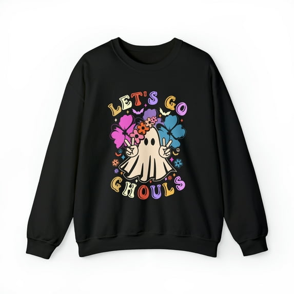 Retro Let's Go Ghouls Women's Crewneck Sweatshirt