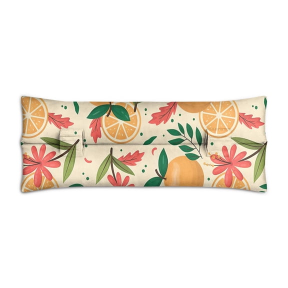 Retro Life is Better with Lemons Seatbelt Pillow - Post-Surgery Mastectomy & Chest Surgery Recovery Cushion - Soft Vintage Car Travel Pillow