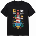 Retro Lighthouse Vintage Light Sea Design TShirt