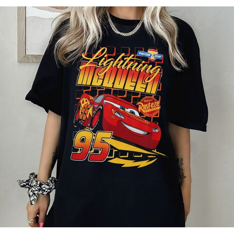 Adult Lightning Mcqueen Shirt Disney Pixar Cars Lightning McQueen