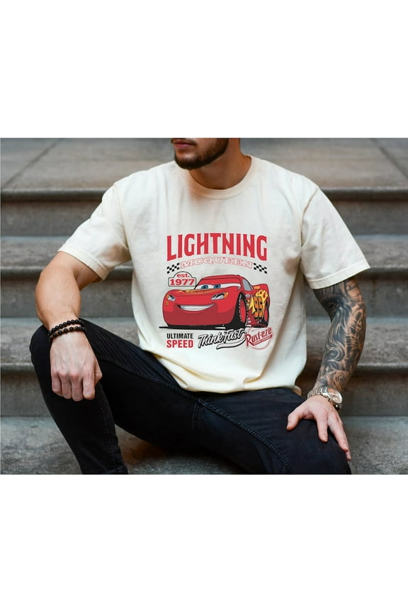 Retro Lightning Mcqueen Shirt, Rusteze cars Shirt, Piston Cup shirt, Pixar Cars Shirts, Disneyland Family Vacation