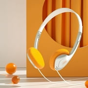 ARCTICICE Retro Wired On-Ear Headphones, Vintage&nbsp;Style&nbsp;3.5mm Orange Headphones