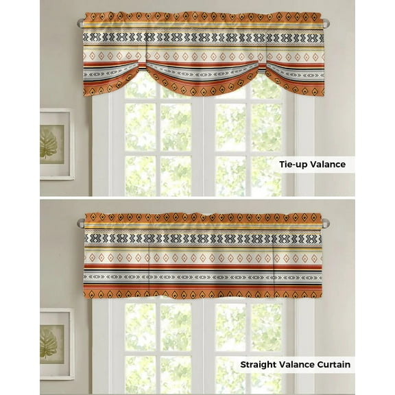 Retro Lines Hand Drawn Texture Kitchen Curtains Balcony Adjustable Blinds Small Short Curtain for L