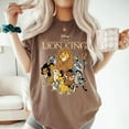 thumbnail image 1 of Retro Lion King Comfort Colors T-Shirt, Simba Mufasa Timon Pumbaa Disney Group Tee, Family Matching Disney Animal Kingdom Trip ,Espresso Color,Size 2XL, 1 of 2