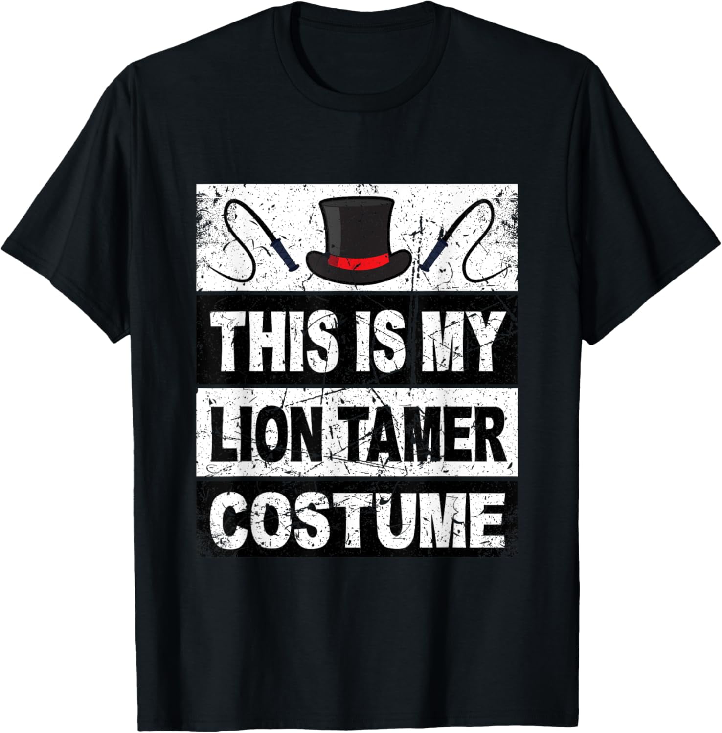 Retro Lion Tamer Costume Women Men For Kids Hat Whip Circus TShirtMen