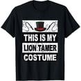 thumbnail image 1 of Retro Lion Tamer Costume Women Men For Kids Hat Whip Circus T-ShirtMen and women, Black T-shirt, size: Extra large, 1 of 4