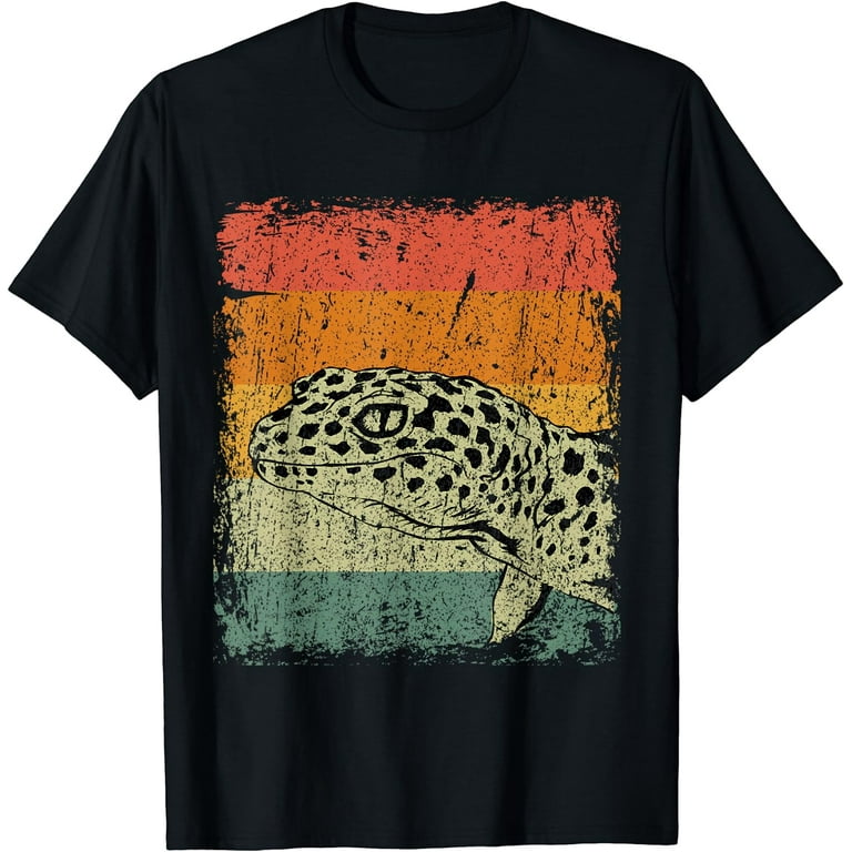 Gecko T-Shirt Vintage Retro Lizard Reptile Gecko T-Shirt Vintage Retro Lizard Reptile