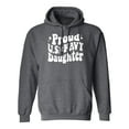 thumbnail image 1 of Retro Look "Proud Navy Daughter" Adult Hooded Sweatshirt, 1 of 3