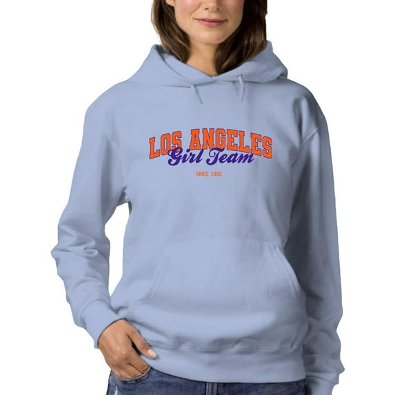Retro Los Angeles Girl Team Hoodie Women -Image by Shutterstock, Female Large