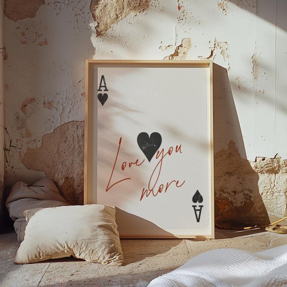 Retro Love Art Romantic Quote Poster Valentines Day Aesthetic Couples Bedroom Wall Decor 5 Unframed Paper Print