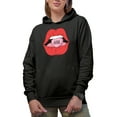 thumbnail image 1 of Retro Love Bites Candy Romantic Holiday Perfect Gift, Black Hooded Sweatshirt or Hoodie, 2XL, 1 of 5