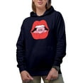 thumbnail image 1 of Retro Love Bites Candy Romantic Holiday Perfect Gift, Navy Hooded Sweatshirt or Hoodie, XL, 1 of 5